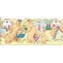 SAMPLE - Bears Day Out Multicolour Scalloped Border by Rasch 117400