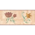 SAMPLE - Ceroc Modern Tulip Peach 10 Metre Border by Fine Decor B5831
