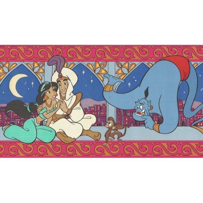 SAMPLE - Disney Aladdin Multi Colour Border by Vymura 39-160