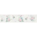 SAMPLE - Djooz Shabby Chic Blue Floral Border AS Creation 35876-2
