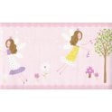 SAMPLE - Fairy Garden Pink Border by Decorline DLB50083