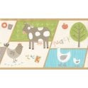 SAMPLE - Farm Animal Self Adhesive Multi Border by Decorline DLB07531