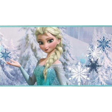 SAMPLE - Frozen Snow Queen Self Adhesive Border by Graham & Brown 90-066