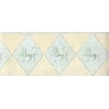 SAMPLE - Greek Lion Cream / Duck Egg Border by Zodique 778413