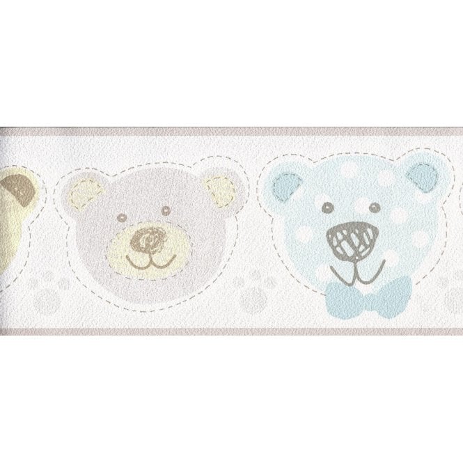 SAMPLE - Happy Kids Pale Pastels Teddy Bear Border by P+S International 05577-10