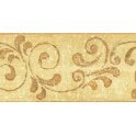 SAMPLE - Illusions C Scroll Trail Yellow / Orange Border by Country Decor 3854B