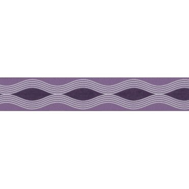 SAMPLE - Infinity Wave Purple Self Adhesive Narrow Border by AS Creation 2603-21