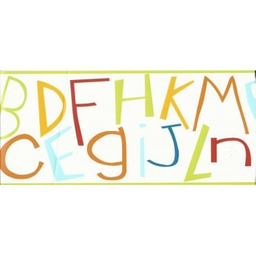 SAMPLE - Kids Party Self Adhesive ABC Bright Border by AS Creation 8966-12