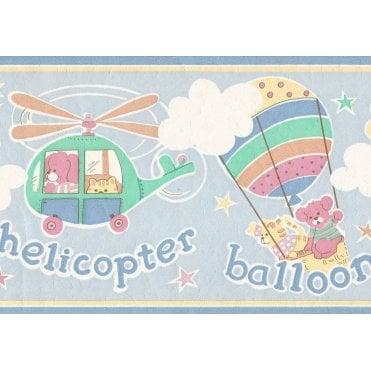 SAMPLE - Landing Blue 10 Metre Border by Coloroll 209454