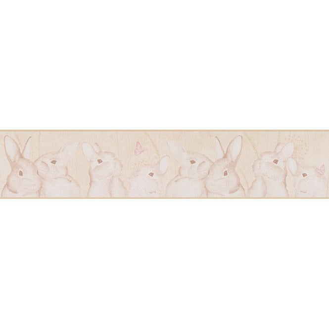 SAMPLE - Lovely Friends Cream Rabbit Border by AS Creation 30330-5