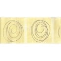SAMPLE - Metallic Swirl Yellow Border By Crown 59957
