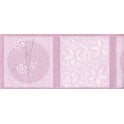 SAMPLE - Modern Squares Daisy Pink Border by Holmes 232-42