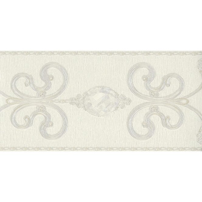 SAMPLE - Only Borders 10 Jewel Ivory Self Adhesive Border 36916-2
