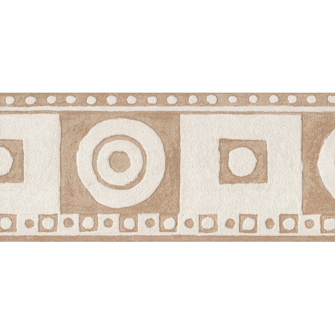 SAMPLE - Only Borders Circle Square Beige / Cream Border by AS Creation 5435-78