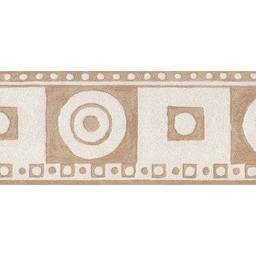SAMPLE - Only Borders Circle Square Beige / Cream Border by AS Creation 5435-78