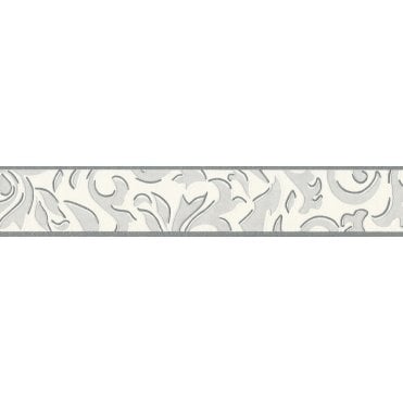 SAMPLE - Only Borders Scroll Grey Narrow Border by AS Creation 96209-1