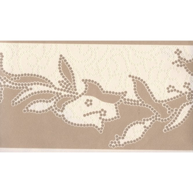 SAMPLE - Schoner Wohnen Leaf Trail Beige Border by AS Creation 1142-28