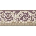 SAMPLE - Scroll Burgundy / Gold Border by Coloroll 401865