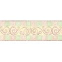 SAMPLE - Scrolls & Blocks Pastels Vinyl Border by Crown Superior 83367