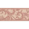 SAMPLE - Sheena Scroll Beige / Coral 10 Metre Border by John Wilman 516019