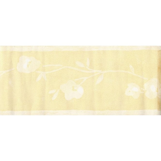 SAMPLE - Stencil Floral Lemon Border by Crown 4581