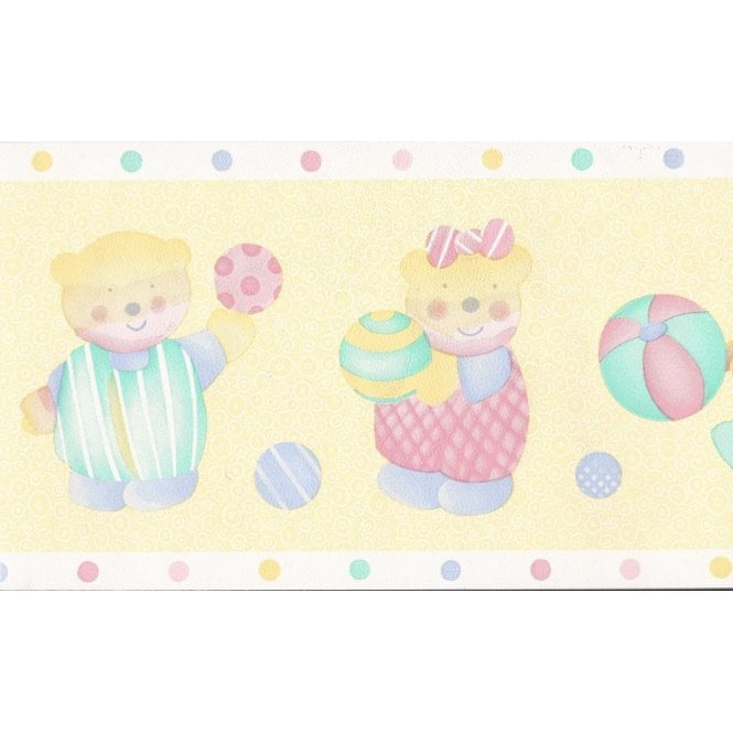 SAMPLE - Tots Lemon 10 Metre Border by Coloroll 200048