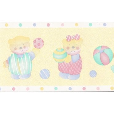 SAMPLE - Tots Lemon 10 Metre Border by Coloroll 200048