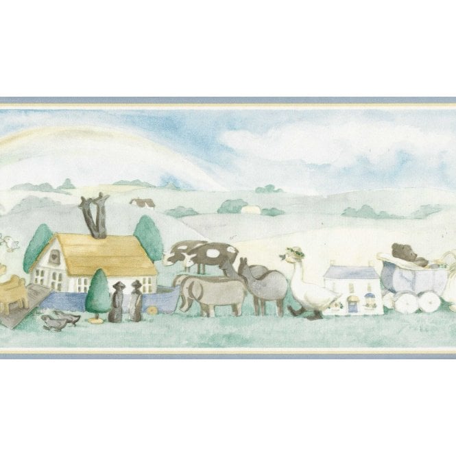 SAMPLE - Toy Parade Nursery Wallpaper Border by Fine Decor BD1016