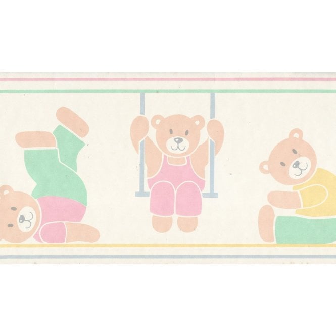 SAMPLE - Tumbling Teds Multi 10M Border by Storeys 820601