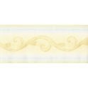SAMPLE - Watercolour Scroll Yellow / Blue Border by Crown 58480