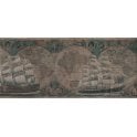 SAMPLE - World Map Antique Gold Border By Imperial 57809