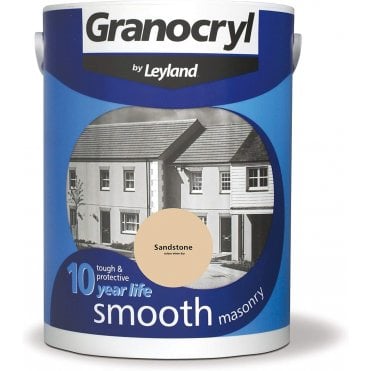 Sandstone Smooth Masonry Paint - Granocryl by Leyland