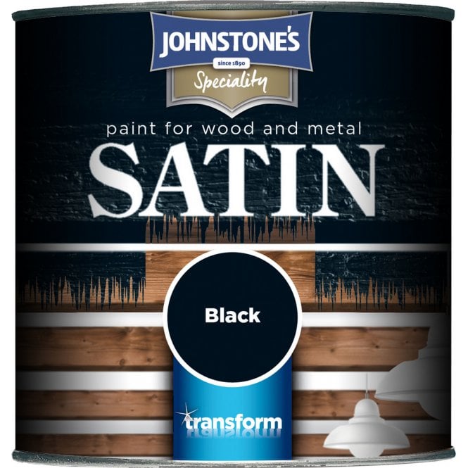 Satin Black For Wood & Metal - Johnstone's Speciality Paint