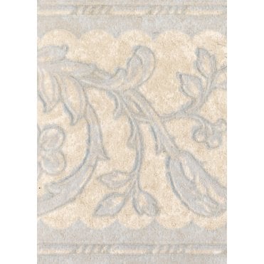 Scroll Acanthus Leaf Scroll Beige / Grey 10 Metre Border by Coloroll 212478
