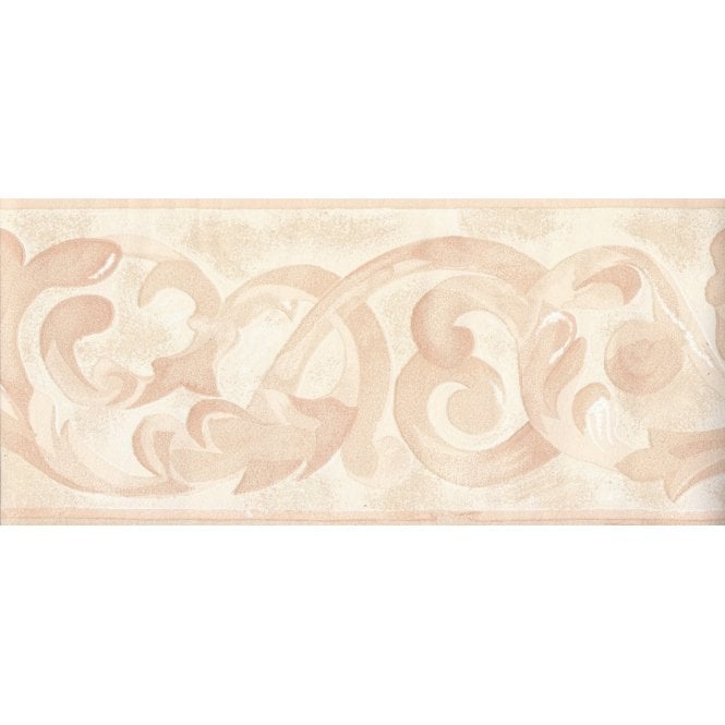 Scroll Peach Border by Crown 21562