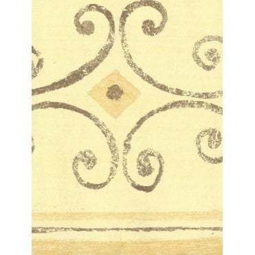 Scroll Yellow / Gold Border by Crown 54814