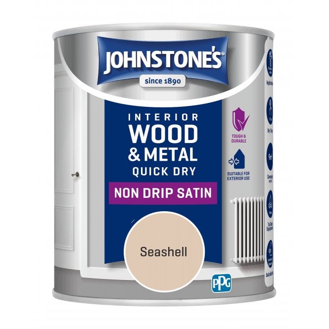Seashell Quick Dry Satin - Johnstones Interior Wood & Metal Paint