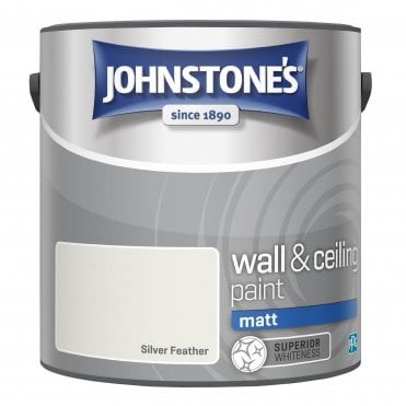 Silver Feather Matt Emulsion - Johnstones Wall and Ceiling Paint