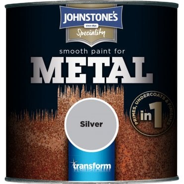 Smooth Paint For Metal Silver - Johnstone's Speciality Paint