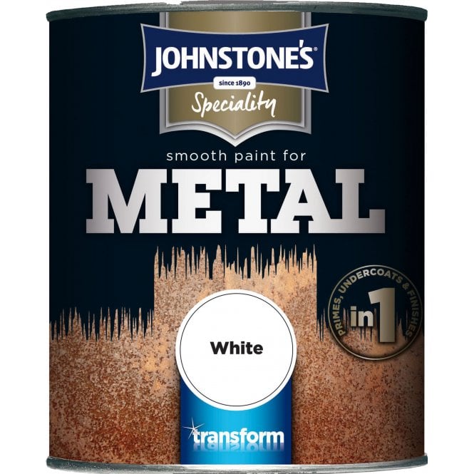 Smooth Paint For Metal White - Johnstone's Speciality Paint