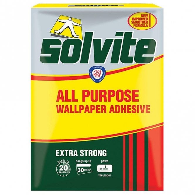 Solvite Extra Strong All Purpose Wallpaper Adhesive - 20 Roll + 50% extra box
