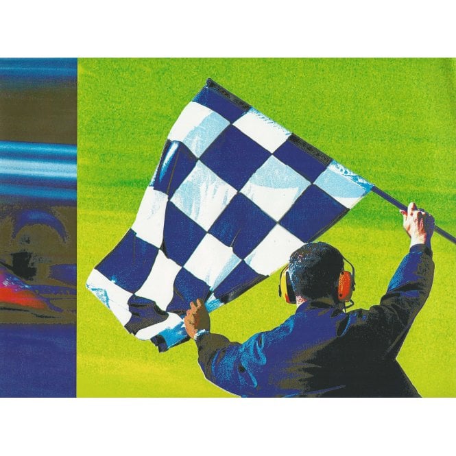 Speed Racing Digital Print Self Adhesive Wide Border by Crown 72134
