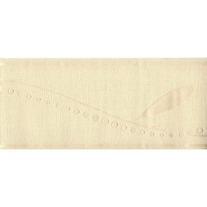 Spot On Leaf Cream Textured Border by Crown 43398