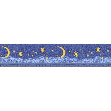 Stars & Moons Glow In The Dark Textured Border 9116-12