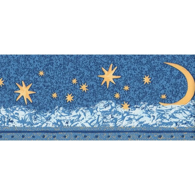 Stars & Moons Glow In The Dark Textured Border 9116-12