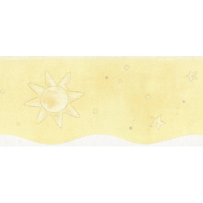 Stars & Moons Scalloped Border by Rasch 170801