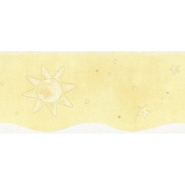 Stars & Moons Scalloped Border by Rasch 170801