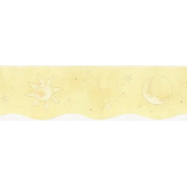 Stars & Moons Scalloped Border by Rasch 170801