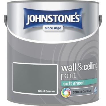 Steel Smoke Soft Sheen Johnstones Paint Can