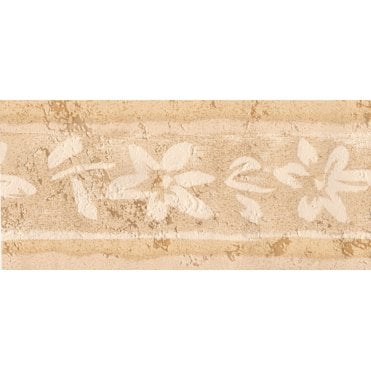 Style de Vie Floral Beige Border by Crown 42104
